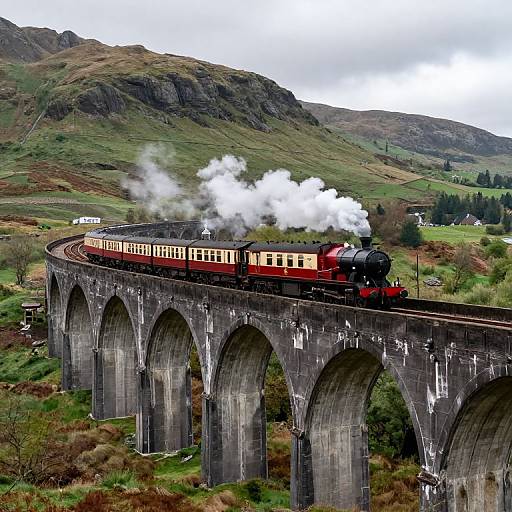 Harry Potter Train over Glenfinnan Viaduct