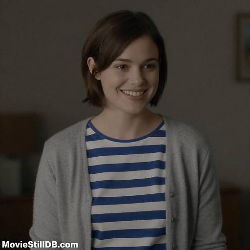 Smiling Woman in Dim Light Portrait