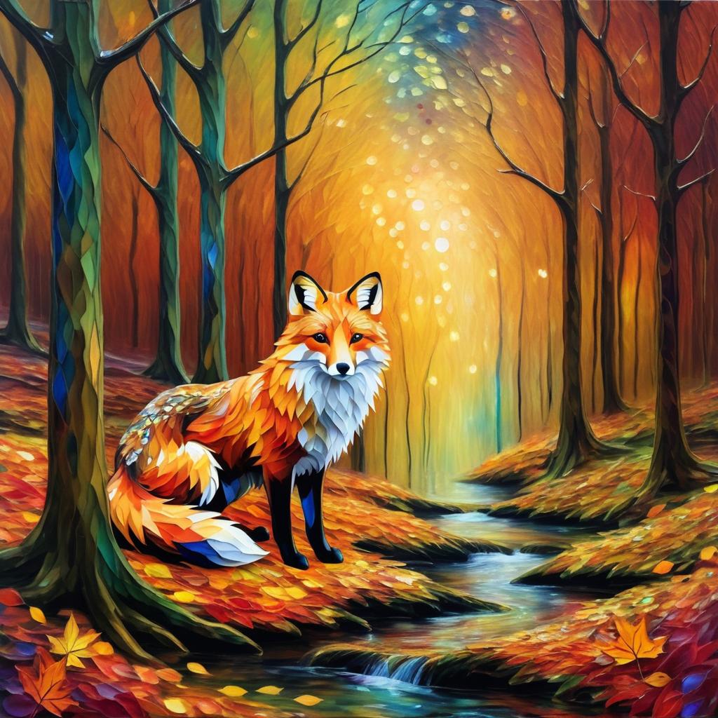 Mystical Fox in an Autumn Wonderland