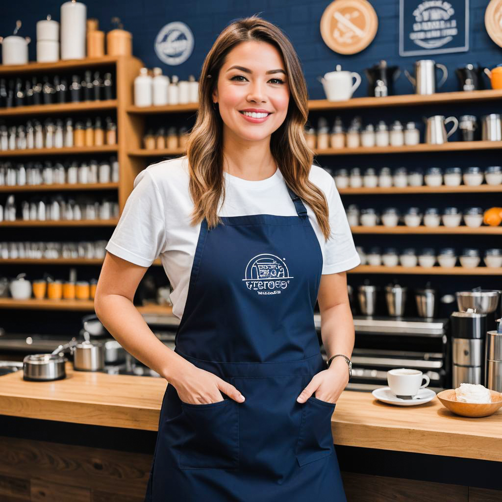 Energetic Barista in Urban Café Setting