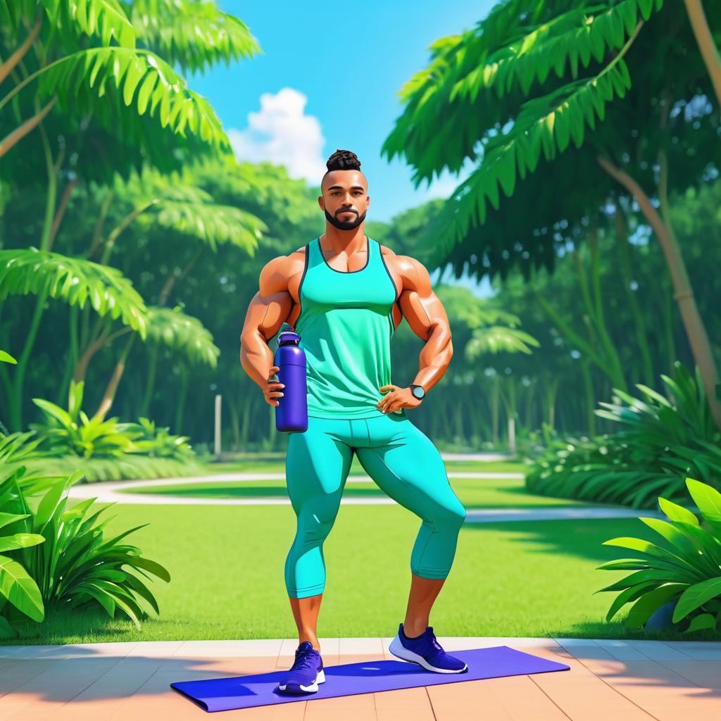 Vibrant Fitness Guru in Serene Park