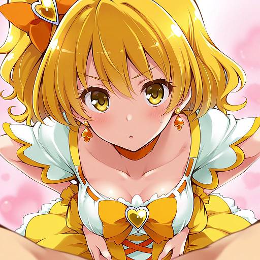 Illustration of Cure pine, precure in the style of Paopao