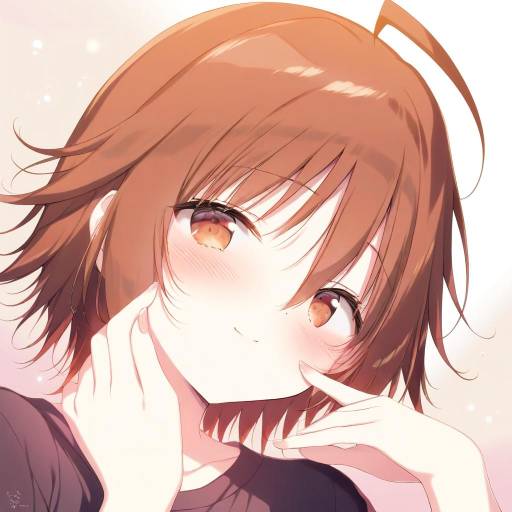 Illustration of Amagase touma, idolmaster in the style of Shiratama (shiratamaco)