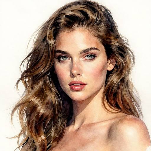 Ultra Realistic Entheogen Watercolor Portrait