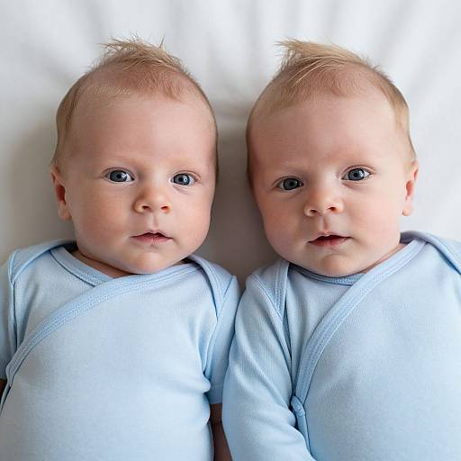 Photorealistic Newborn Twin Boy Portrait