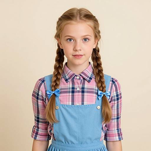 Realistic Kid Dorothy Costume Portrait