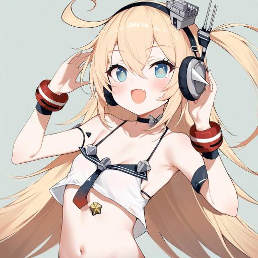 Illustration of Albacore (azur lane), azur lane in the style of Ameno (a meno0)