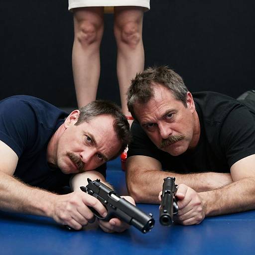 Intense Standoff on a Blue Surface