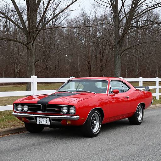 Classic 1970 Plymouth Road Runner Scene