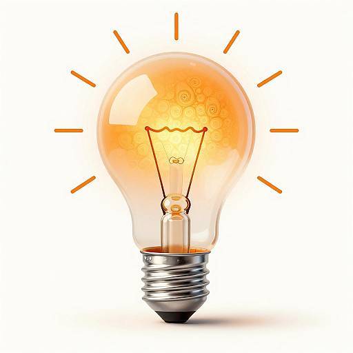 Surreal Lightbulb Symbolizing Innovation