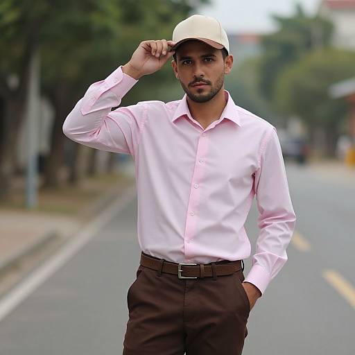 Casual Stylish Man in Outdoor Setting