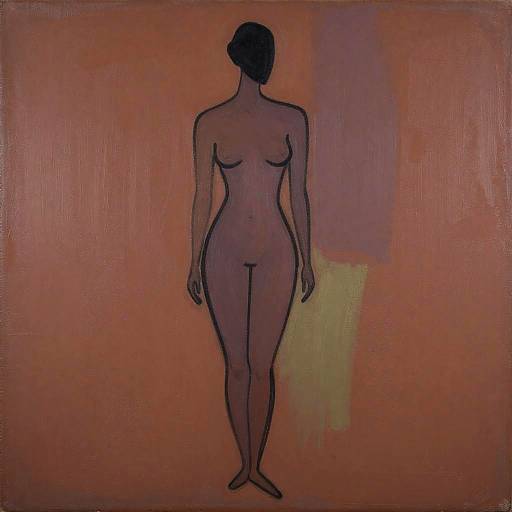 Minimalist Abstract Female Silhouette Painting