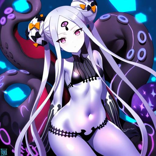 Illustration of Abigail williams (swimsuit foreigner) (first ascension) (fate), fate/grand order in the style of Kamogawa tanuki