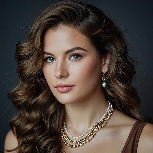 Elegant Photorealistic Portrait of Woman