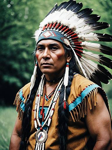 Photorealistic American Indian Cosplay Portrait