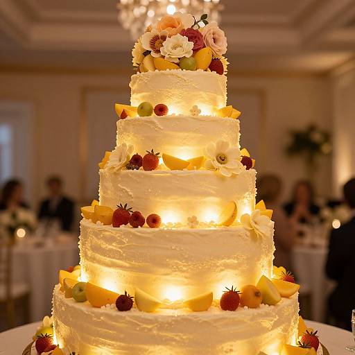 Elegant Towering Staircase Cake