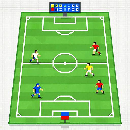 Retro Pixel Football Spreadsheet Art