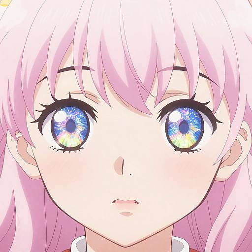 Ethereal Anime Eyes Portrait