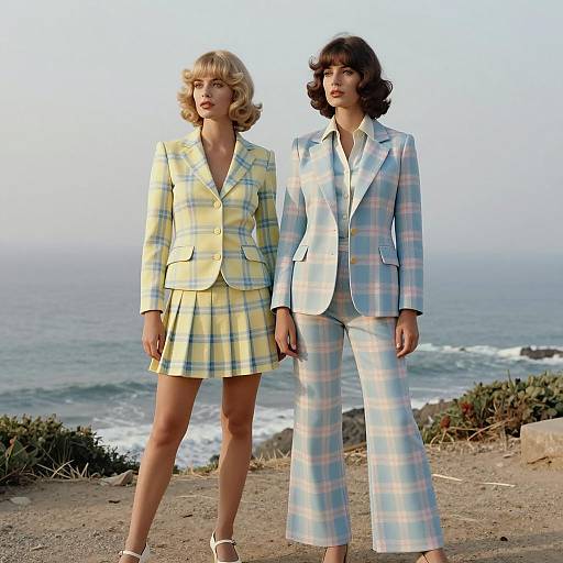 Chic 1970s Pastel Fashion Editorial