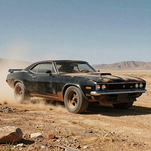 Epic Post-Apocalyptic V8 Muscle Car Scene