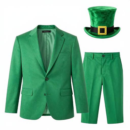 St. Patrick's Day Green Suit Outfit