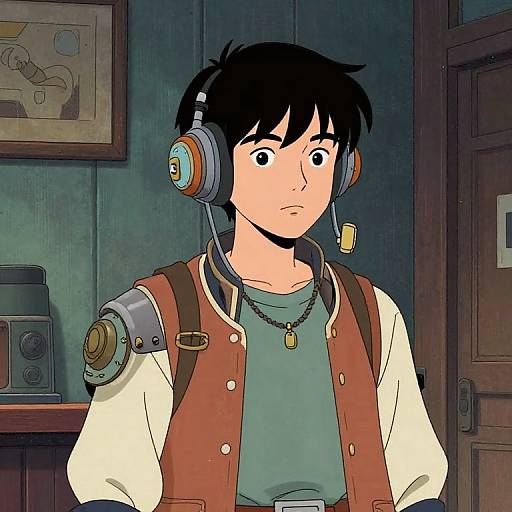 Stylized Dieselpunk Character Portrait