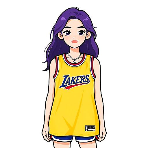 Sporty Woman in Bright Yellow Tank