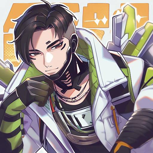 Illustration of Crypto (apex legends), apex legends in the style of Nou (nounknown)