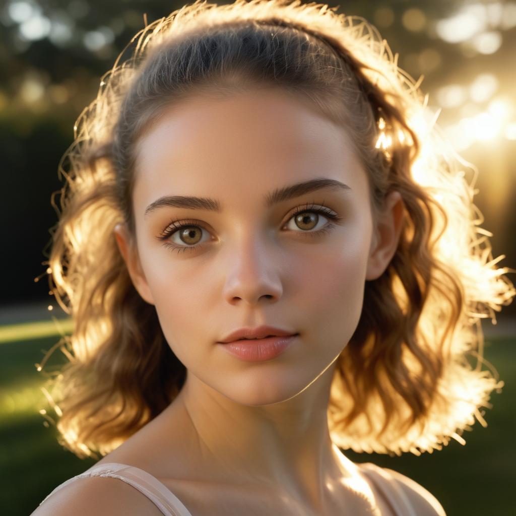 Portrait of a Ballerina at Golden Hour