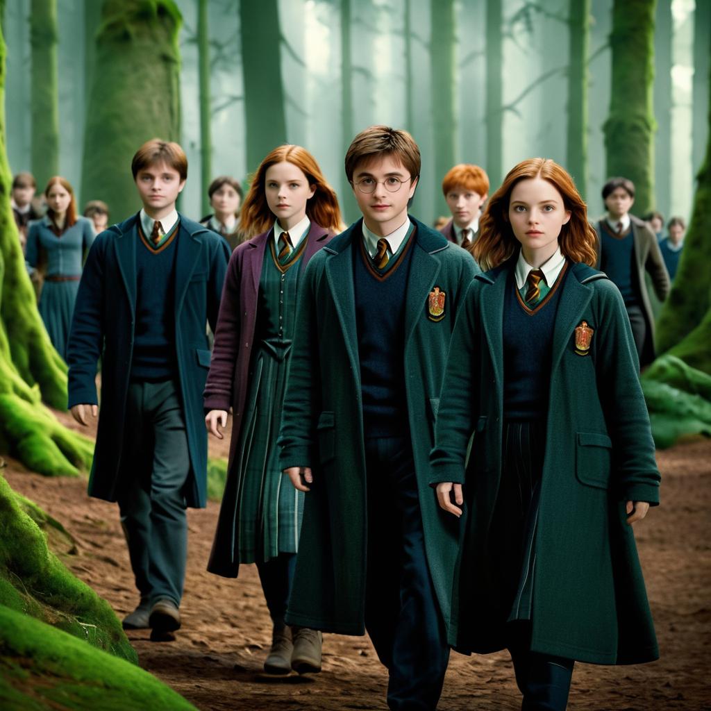 Harry Potter Team in Forbidden Forest