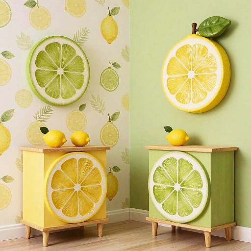 Fruit-Themed Vibrant Room Design