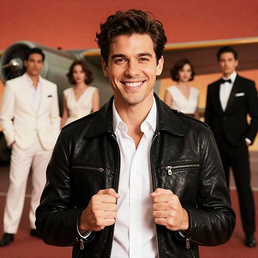 Retro Portrait of a Smiling Man