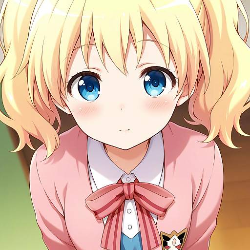 Illustration of Alice cartelet, kin-iro mosaic in the style of Azuki yui