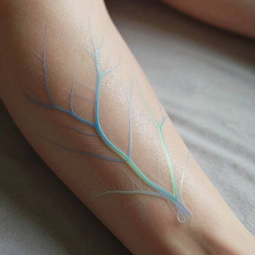 Glowing Veins Through Translucent Skin
