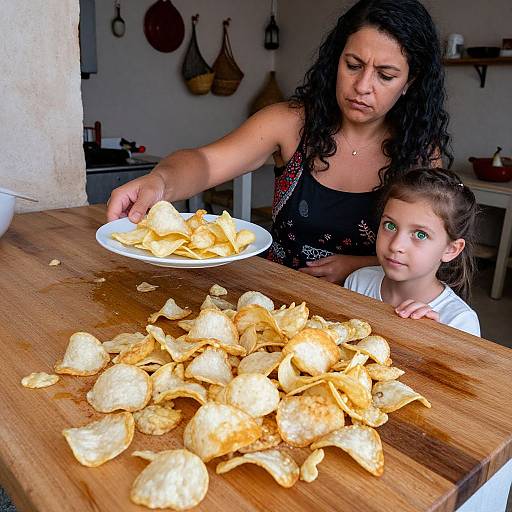 Rustic Mediterranean Chips Photography