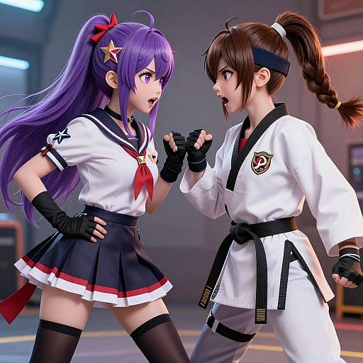 Conjoined Twin Girls Split Style