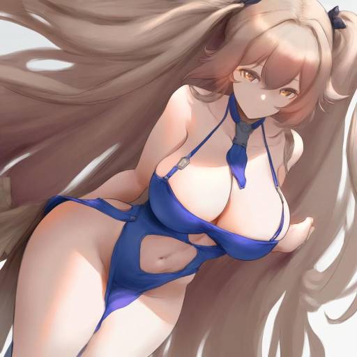 Illustration of Anchorage (azur lane), azur lane in the style of Cutesexyrobutts