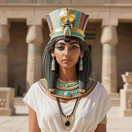 Photorealistic Portrait of Hathor Goddess