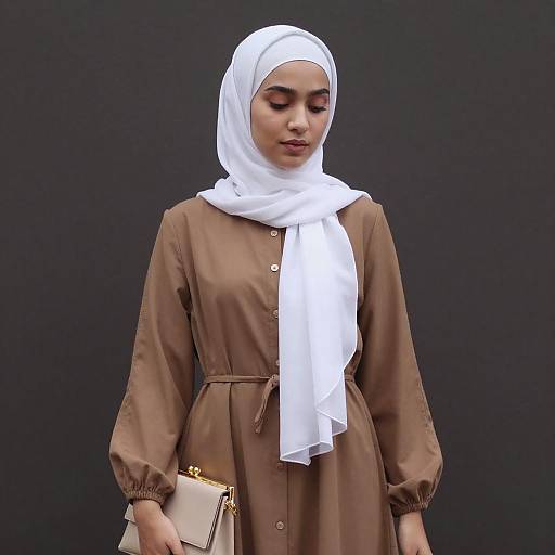 Portrait of Young Woman in Hijab