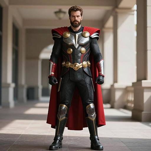 Realistic Adult Thor Costume Photo