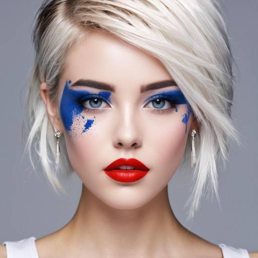 Vibrant Portrait of a Makeup Enthusiast