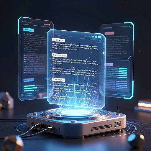 Futuristic AI Art Generator Interface