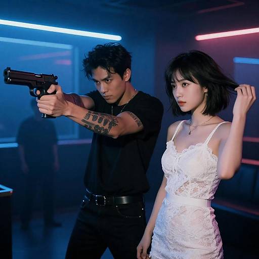 Intense Nightclub Shootout Scene