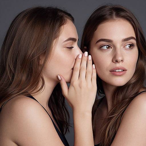 Whispering Secrets Realistic Portrait