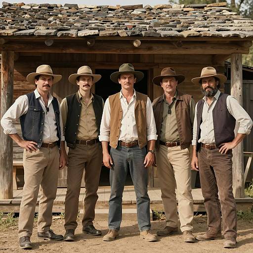 Western Men Group Photo at Shack