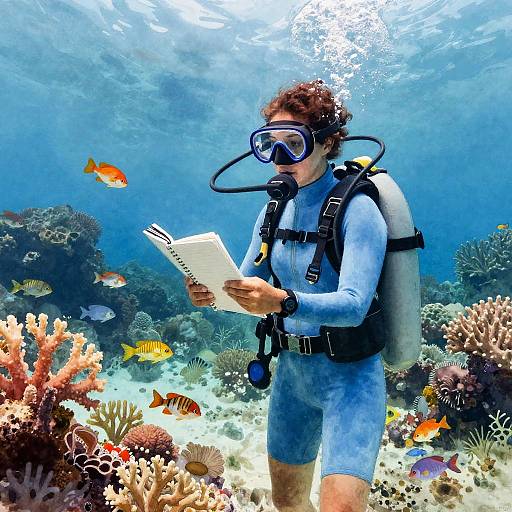 Marine Biologist in Watercolor Reef