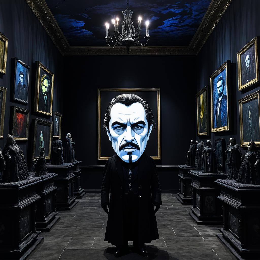 Dramatic Portrait of Dracula Inspired Art