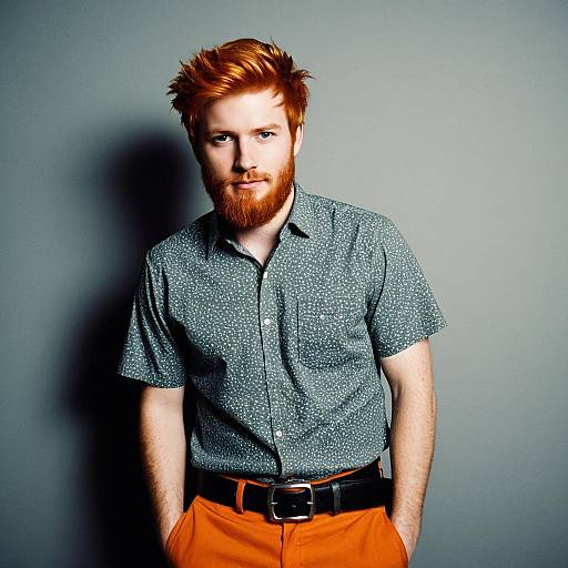 Humorous Portrait of a Ginger Guy