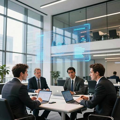 Futuristic Executive Office Scene