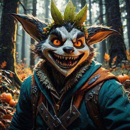 Forest Trickster Fantasy Character Portrait
